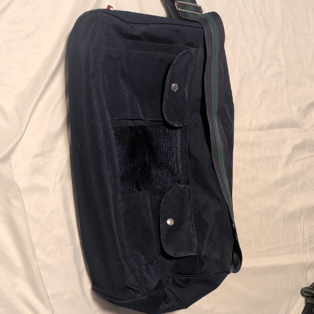 Tommy Hilfiger Navy Blue Duffle Overnight Bag